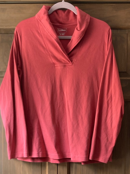 L.L. Bean Tops - L.L. Bean Pinkish Orange LS Shirt 2X